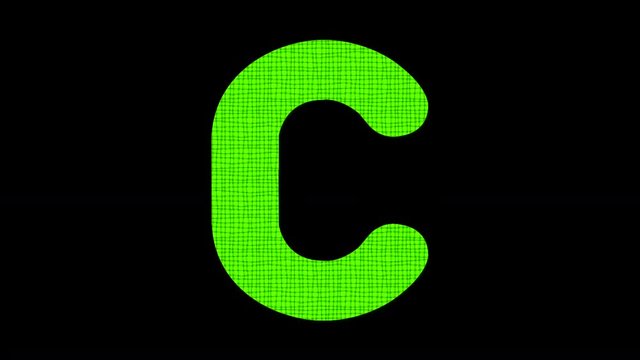 The alphabet for kids A to Z in colorful letters.