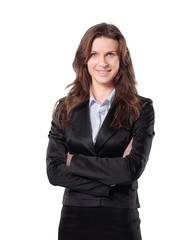 Obraz premium portrait of serious business woman in business suit