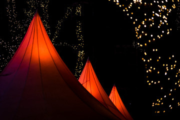Illuminated Christmas market
