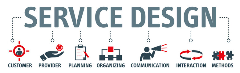 Banner service design concept vector illustration