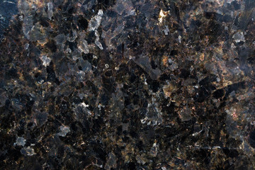 The texture of the black kitchen countertops