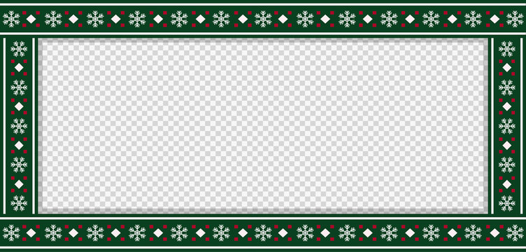 Christmas rectangle template, frame, banner, billboard, signboard, copy space.