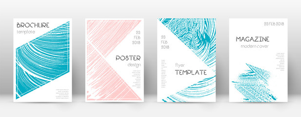 Cover page design template. Triangle brochure layo