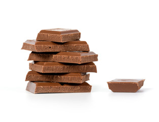 Chocolate isolated on white background