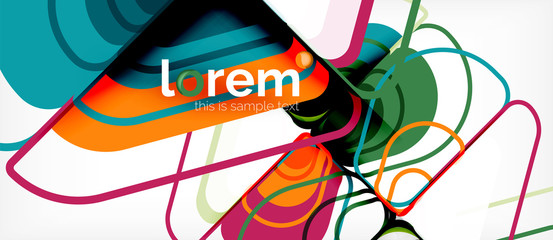 Geometric abstract background