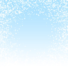 Amazing falling snow Christmas background. Subtle 