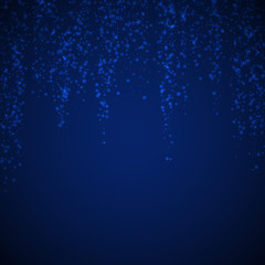 Magic stars sparse Christmas background. Subtle fl