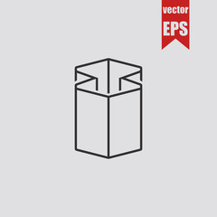 Paper bag icon.Vector illustration.