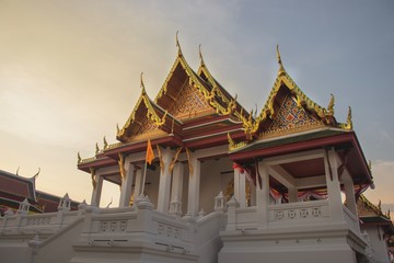 Naklejka premium The tample is very famous in Samutsakorn, Thailand. It name is 