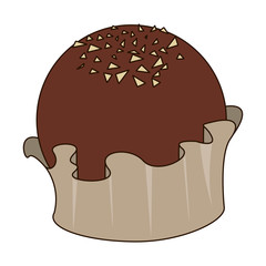 Delicious chocolate sweet