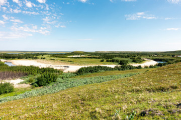 Aerial view on North Yamal landscapes