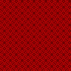Vector ornament seamless pattern wallpaper, traditional oriental style with red color