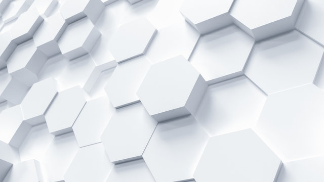 technology hexagon pattern background