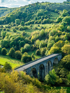 Great Britain, England, Derbyshire, Peak District, Peak District National Park, Monsal Head Viaduct