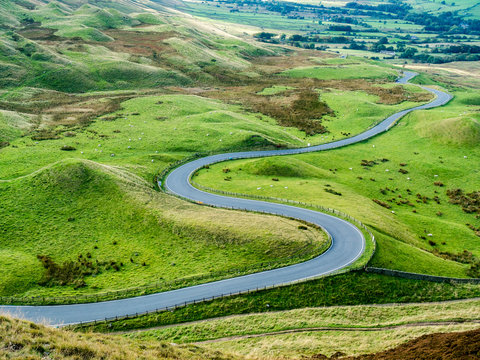 Great Britain, England, Derbyshire, Peak District, Castleton, Mam Tor