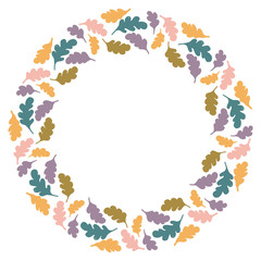 Christmas Wreath with Round Frame for Cards Design Vector Layout with Copyspace Can be use for Decorative Kit, Invitations, Greeting Cards, Blogs, Posters, Merry Christmas and Happy New Year.