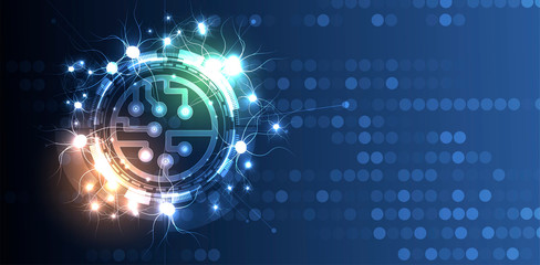 Abstract tech background. Futuristic technology interface