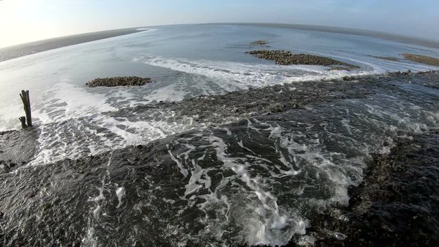 Wattenmeer, Buhne, Gezeiten