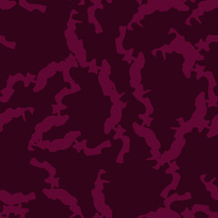 Urban UFO camouflage of various shades of red and dark pink colors