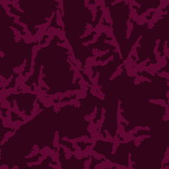 Urban UFO camouflage of various shades of red and dark pink colors