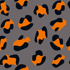 Seamless leopard pattern. Vector illustration. Wild texture for Design, Website, Background, Banner. Jaguar Print Template. Leopards Dots Nature Wallpaper