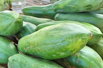 papaya at street food.