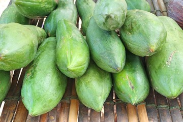 papaya at street food.