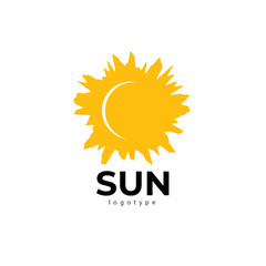 Sun logo yellow color 