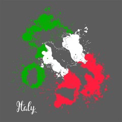Creative Italy map.