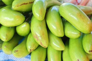 Fresh eggplant the market