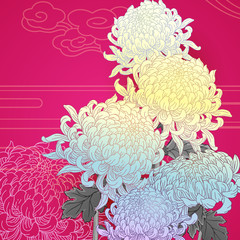 Chinese flower background © Chan