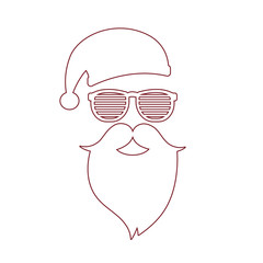 Hipster Rocker Stylish Santa Clause