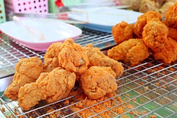 Fried chicken at street food