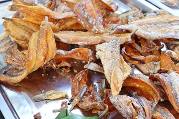 fried fish at street food
