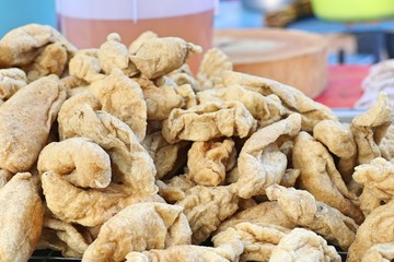 Fried meatballs at street food