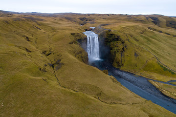 Skogafoss aerial