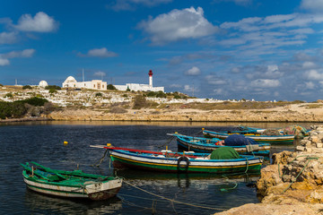 Plakat Boats in a fishing port
