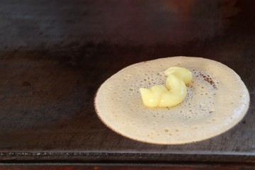 Thai crispy pancake - cream crepes