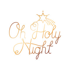 oh holy night isolated icon