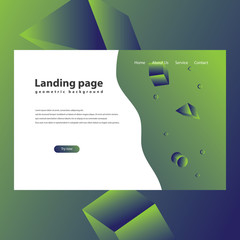 Modern trendy landing page