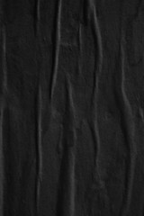 Obraz premium Dark black grey paper background creased crumpled surface old torn ripped posters scary grunge textures placard backdrop