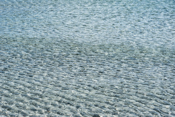 Transparent Mediterranean sea water.