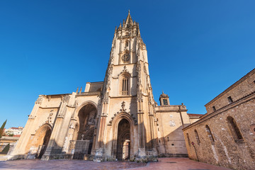 Fototapeta na wymiar Oviedo cathedral, Asturias, Spain.