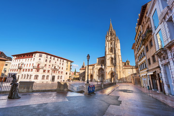 Fototapeta na wymiar Oviedo cathedral, Asturias, Spain.