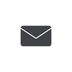 Vector mail icon. Envelope symbol shape Element for design interface mobile app or website. Simple envelope sign