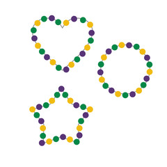 Celebration mardi gras party background template vector illustration