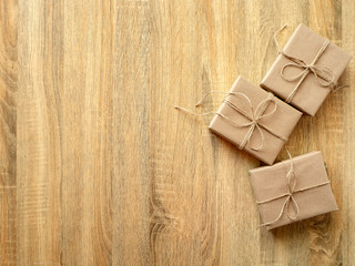 Beautiful Christmas holiday gift shopping background