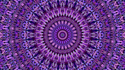 Purple floral ornate mandala pattern background design - abstract bohemian vector ornament wallpaper illustration