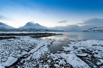 Coast of the Norwegian Sea.Tromso