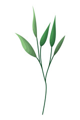 Fototapeta na wymiar branch with leafs isolated icon